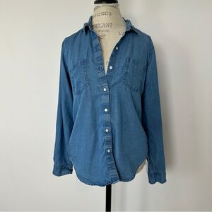 Lucky Brand Chambray Button Down Shirt